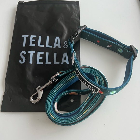 NWT Tella & Stella - Adjustable Nylon Dog Collar & Leash Set for Medium Dogs - Picture 4 of 5